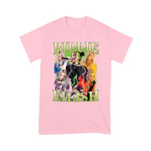 Billi-Eilsh Live Collage Concert Style T-Shirt for Music Lovers Unisex Youth
