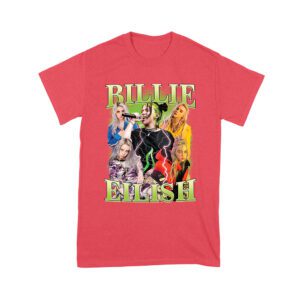Billi-Eilsh Live Collage Concert Style T-Shirt for Music Lovers Unisex Youth