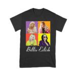 Color Pop Billie Eilish Portrait T-Shirt for Artistic Music Fans Unisex Youth – Viva Party