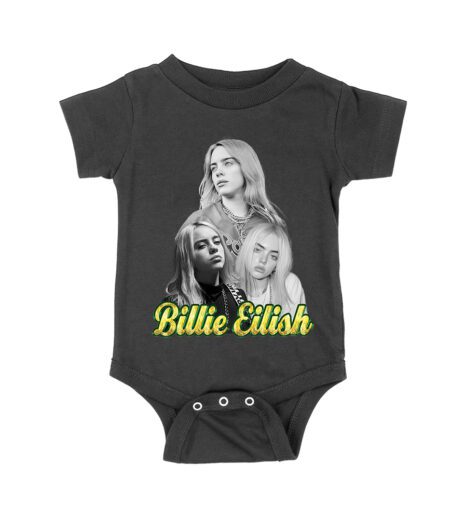 Billie Eilish Black-and-White Emotional Portrait T-Shirt for True Fans Unisex Baby Jersey – Viva Party