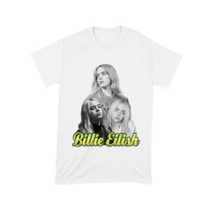 Billie Eilish Black-and-White Emotional Portrait T-Shirt for True Fans Unisex Toddler