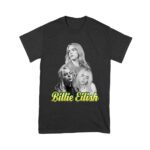 Billie Eilish Black-and-White Emotional Portrait T-Shirt for True Fans Unisex Youth – Viva Party