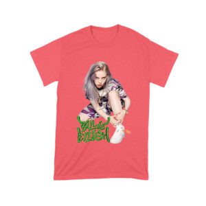 Urban Style Billie Eilish Sitting Pose Green Graffiti T-Shirt Unisex Toddler