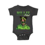 Neon Green Billie Eilish Face Design T-Shirt with Signature Look Unisex Baby Jersey – Viva Party