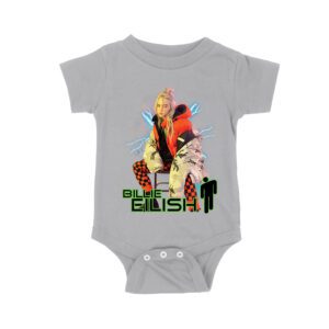 Billie Eilish Electric Vibe Oversized Hoodie Graphic T-Shirt Unisex Baby Jersey