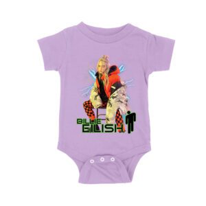 Billie Eilish Electric Vibe Oversized Hoodie Graphic T-Shirt Unisex Baby Jersey