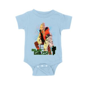 Billie Eilish Electric Vibe Oversized Hoodie Graphic T-Shirt Unisex Baby Jersey