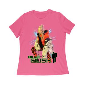 Billie Eilish Electric Vibe Oversized Hoodie Graphic T-Shirt Women Relaxed