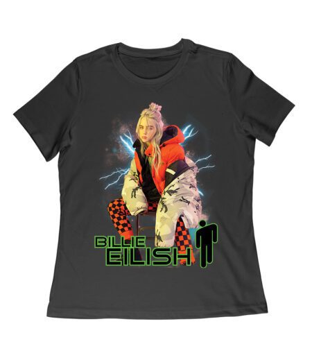 Billie Eilish Electric Vibe Oversized Hoodie Graphic T-Shirt Women Relaxed – Viva Party
