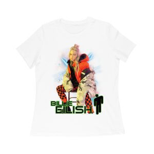 Billie Eilish Electric Vibe Oversized Hoodie Graphic T-Shirt Women Relaxed
