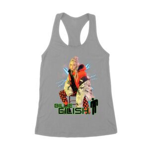 Billie Eilish Electric Vibe Oversized Hoodie Graphic T-Shirt Women's Racerback Tank Top