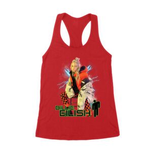 Billie Eilish Electric Vibe Oversized Hoodie Graphic T-Shirt Women's Racerback Tank Top