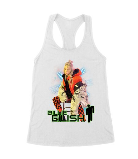 Billie Eilish Electric Vibe Oversized Hoodie Graphic T-Shirt Women's Racerback Tank Top