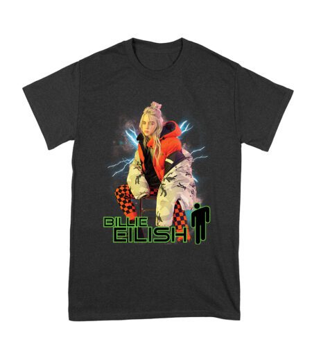 Billie Eilish Electric Vibe Oversized Hoodie Graphic T-Shirt Unisex Youth – Viva Party