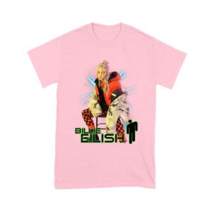 Billie Eilish Electric Vibe Oversized Hoodie Graphic T-Shirt Unisex Youth