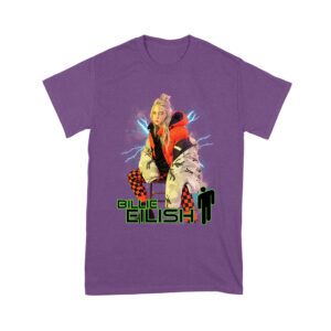 Billie Eilish Electric Vibe Oversized Hoodie Graphic T-Shirt Unisex Youth
