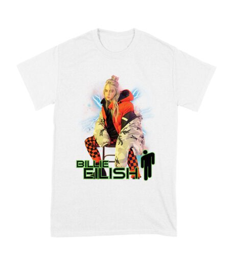 Billie Eilish Electric Vibe Oversized Hoodie Graphic T-Shirt Unisex Youth