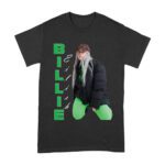 Bold Billie Eilish Vertical Text Pose T-Shirt for Stylish Fans Unisex Adult – Viva Party