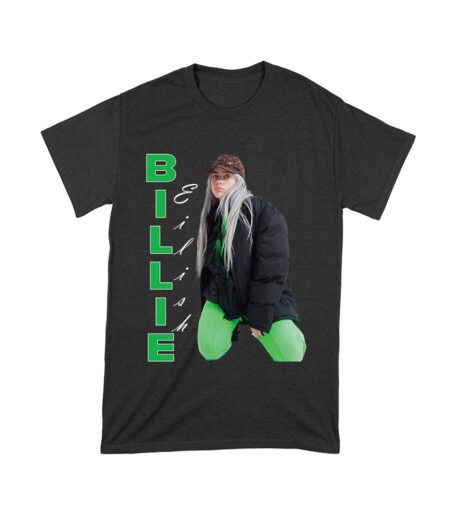 Bold Billie Eilish Vertical Text Pose T-Shirt for Stylish Fans Unisex Toddler – Viva Party