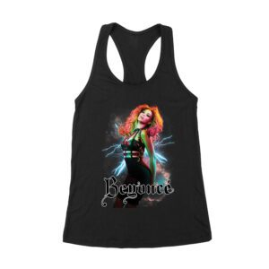 Electric Power Beyonce Graphic T-Shirt with Lightning and Bold Presence Women's Racerback Tank Top – Viva Party