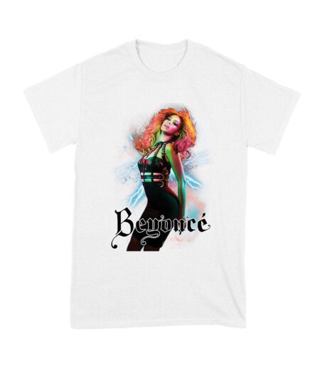 Electric Power Beyonce Graphic T-Shirt with Lightning and Bold Presence Unisex Youth
