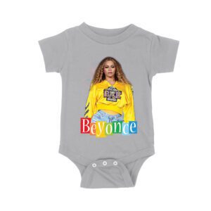 Yellow Sweatshirt Style Beyonce T-Shirt with Confident Stage Look Unisex Baby Jersey