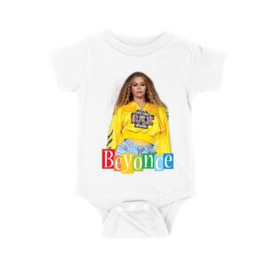 Yellow Sweatshirt Style Beyonce T-Shirt with Confident Stage Look Unisex Baby Jersey