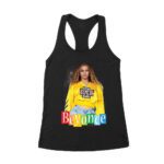 Yellow Sweatshirt Style Beyonce T-Shirt with Confident Stage Look Women's Racerback Tank Top – Viva Party
