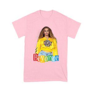 Yellow Sweatshirt Style Beyonce T-Shirt with Confident Stage Look Unisex Youth