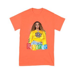 Yellow Sweatshirt Style Beyonce T-Shirt with Confident Stage Look Unisex Youth