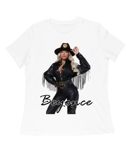 Cowgirl Hat and Fringe Jacket Beyonce Graphic Tee with Signature Style Women Relaxed