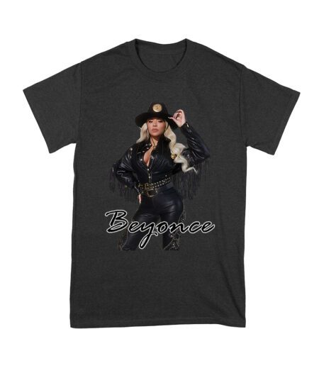 Cowgirl Hat and Fringe Jacket Beyonce Graphic Tee with Signature Style Unisex Youth – Viva Party