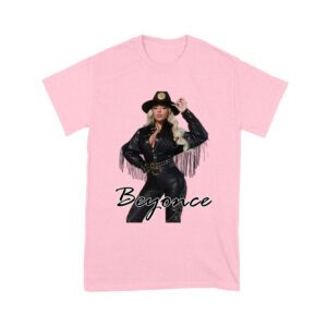 Cowgirl Hat and Fringe Jacket Beyonce Graphic Tee with Signature Style Unisex Youth
