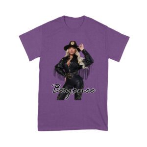 Cowgirl Hat and Fringe Jacket Beyonce Graphic Tee with Signature Style Unisex Youth