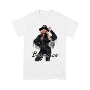 Cowgirl Hat and Fringe Jacket Beyonce Graphic Tee with Signature Style Unisex Youth