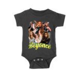 Multi-Image Singing Beyonce Graphic T-Shirt with Spark Effects Unisex Baby Jersey – Viva Party