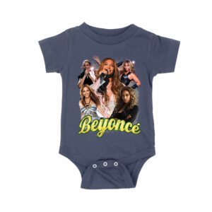 Multi-Image Singing Beyonce Graphic T-Shirt with Spark Effects Unisex Baby Jersey