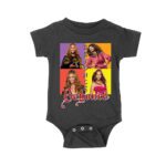 Color Block Beyonce Portrait T-Shirt with Artistic Text Design Unisex Baby Jersey – Viva Party
