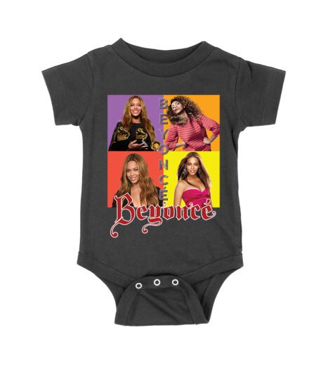 Color Block Beyonce Portrait T-Shirt with Artistic Text Design Unisex Baby Jersey – Viva Party