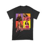 Color Block Beyonce Portrait T-Shirt with Artistic Text Design Unisex Toddler – Viva Party