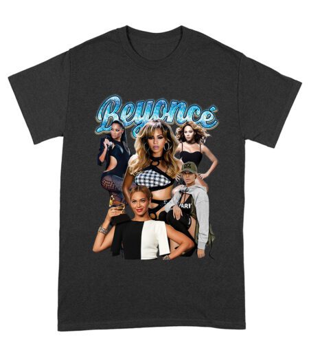 Blue Text Beyonce Graphic Tee with Elegant Fashion and Confidence Unisex Adult – Viva Party
