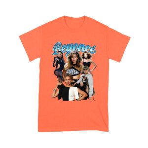 Blue Text Beyonce Graphic Tee with Elegant Fashion and Confidence Unisex Youth