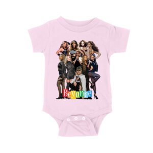 Powerful Group Pose Beyonce T-Shirt Featuring Fashion Looks and Attitude Unisex Baby Jersey