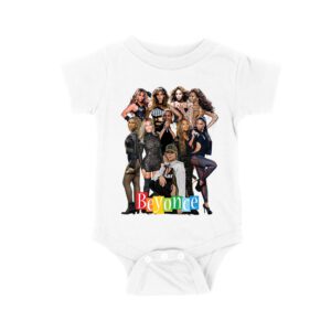 Powerful Group Pose Beyonce T-Shirt Featuring Fashion Looks and Attitude Unisex Baby Jersey