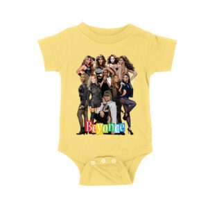 Powerful Group Pose Beyonce T-Shirt Featuring Fashion Looks and Attitude Unisex Baby Jersey
