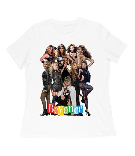 Powerful Group Pose Beyonce T-Shirt Featuring Fashion Looks and Attitude Women Relaxed