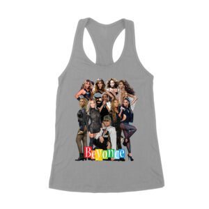 Powerful Group Pose Beyonce T-Shirt Featuring Fashion Looks and Attitude Women's Racerback Tank Top