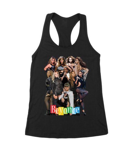 Powerful Group Pose Beyonce T-Shirt Featuring Fashion Looks and Attitude Women's Racerback Tank Top – Viva Party