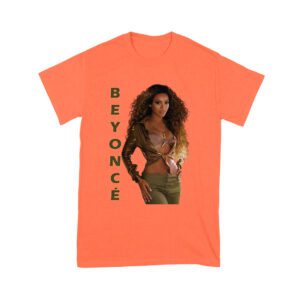 Golden Glam Beyonce Graphic T-Shirt with Vertical Bold Lettering Unisex Youth