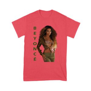 Golden Glam Beyonce Graphic T-Shirt with Vertical Bold Lettering Unisex Youth